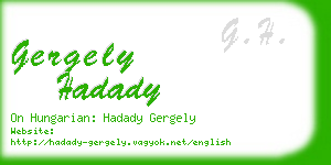 gergely hadady business card